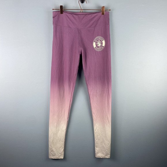 Official Harry Potter Leggings Gryffindor‎ Quidditch Size M Purple Ombré - Picture 1 of 4